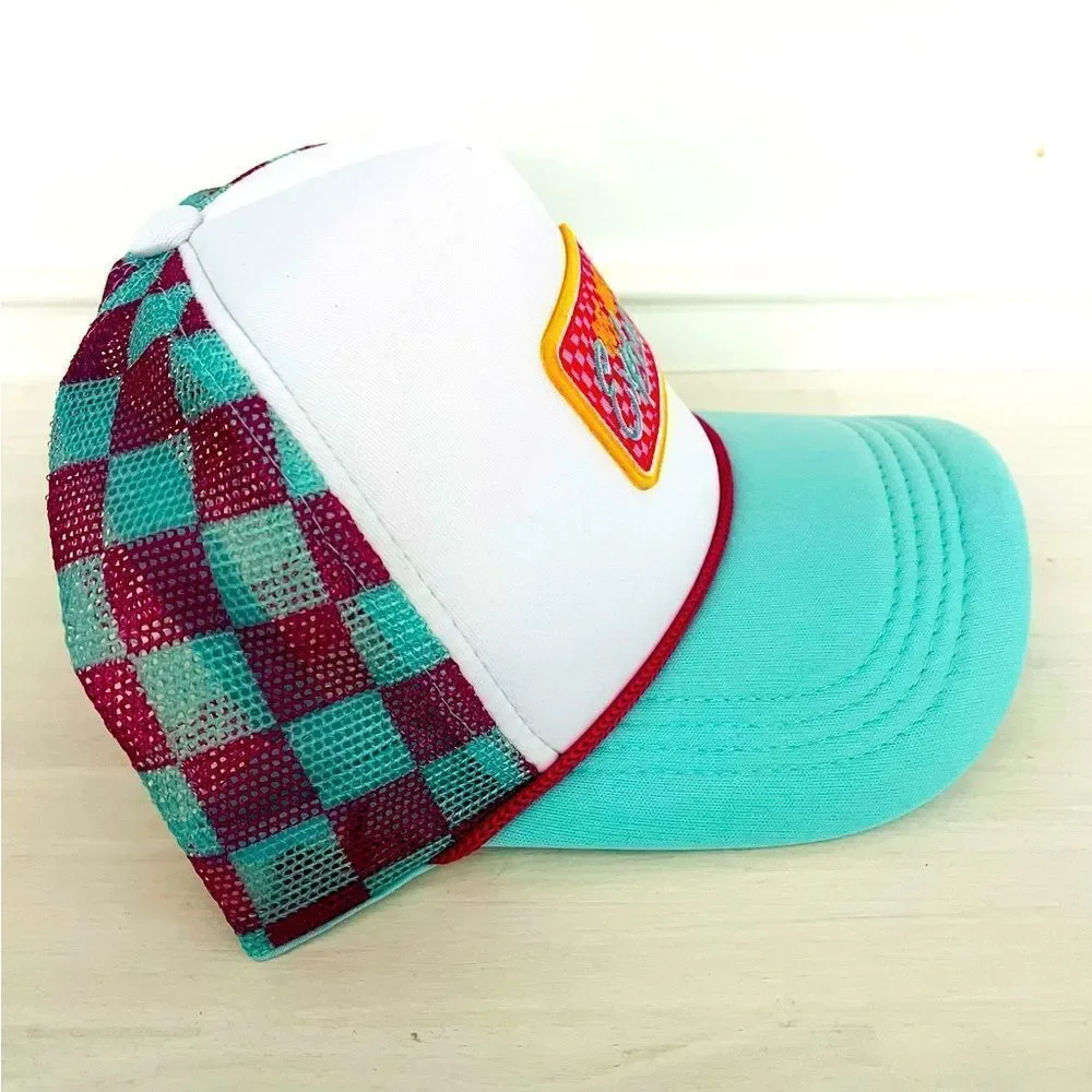 Colorful Trucker Hat with Patch